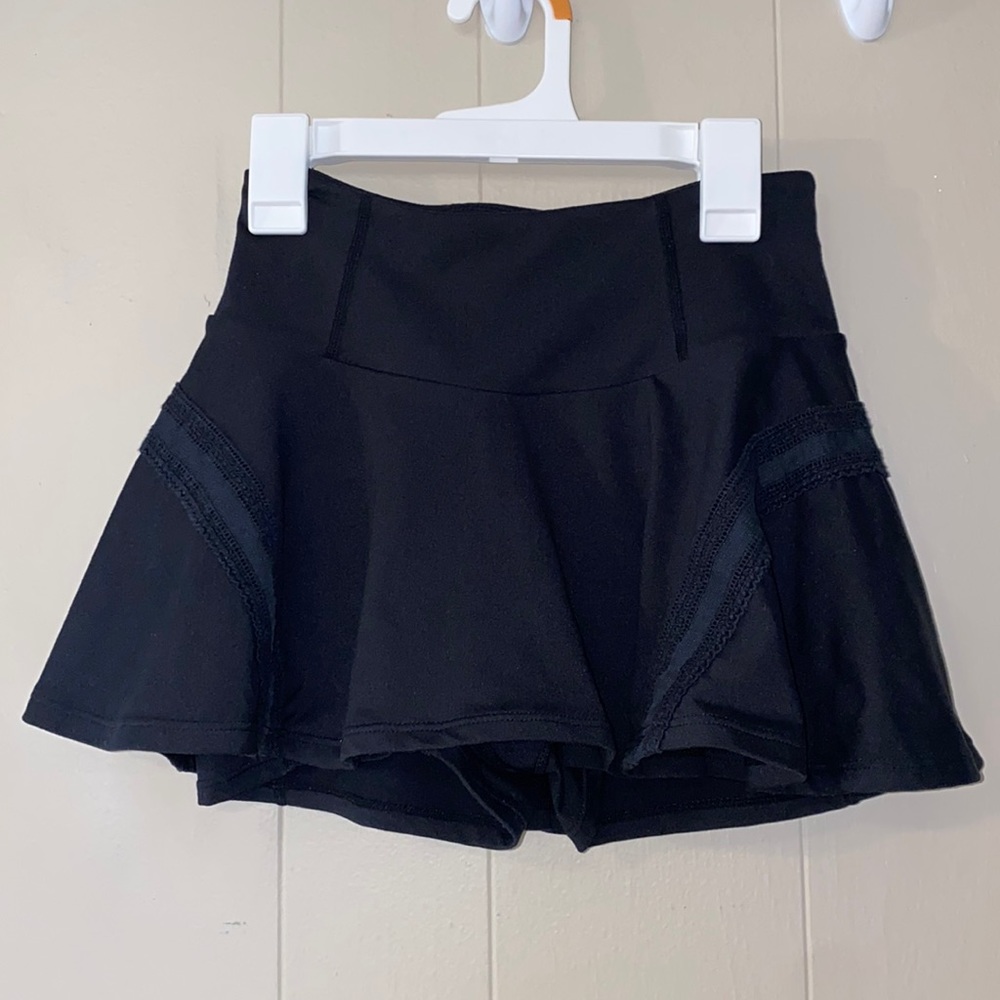 Free People Movement Black Skort XS